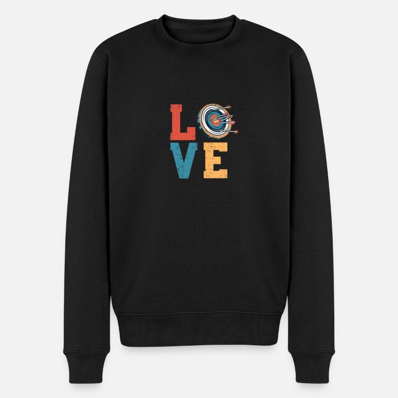Chers amateurs de tir à l’arc et à la flèche - Pull Premium bio Homme - noir