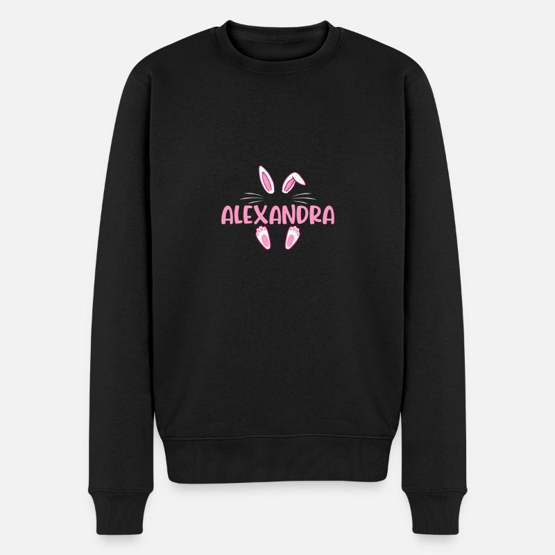 ALEXANDRA Easter - Männer Premium Bio Pullover - Schwarz