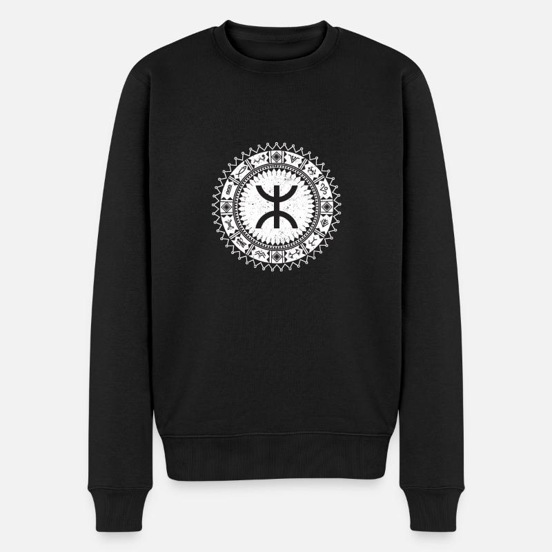 Berberhoroskop - Astrologiezeichen - Männer Premium Bio Pullover - Schwarz