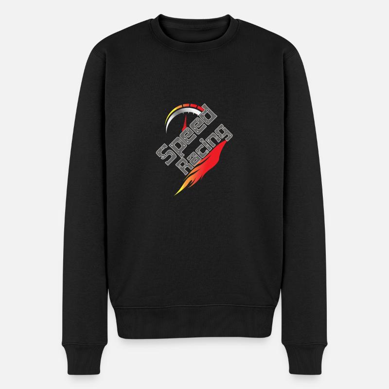 Course de vitesse - Pull Premium bio Homme - noir