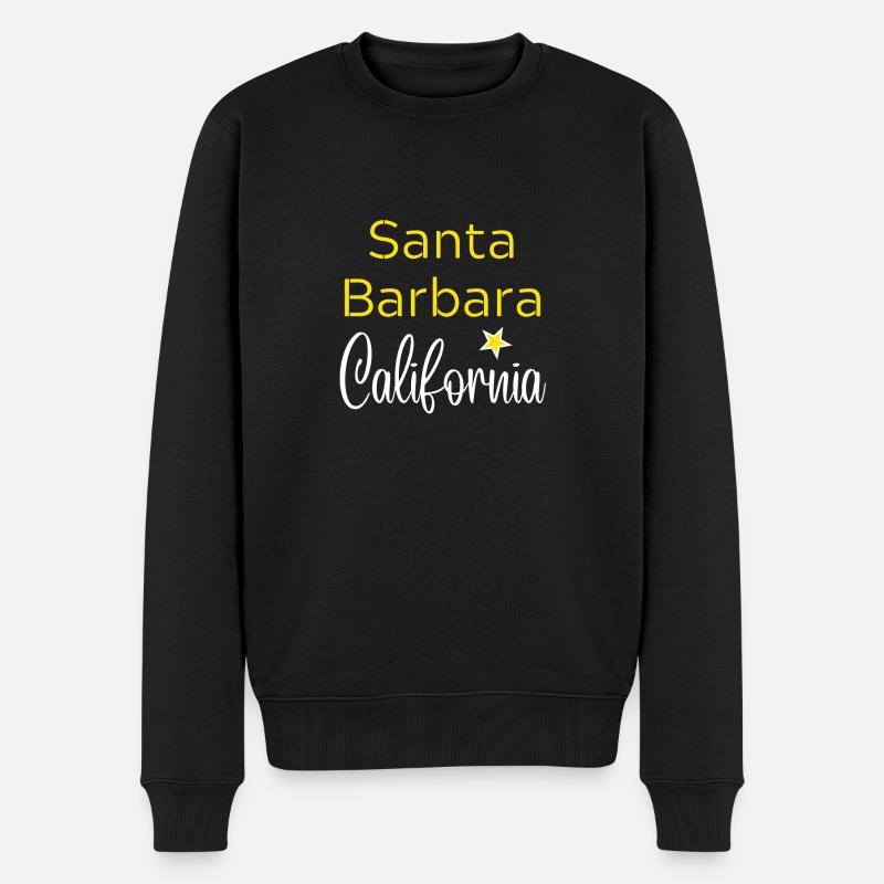 Santa Barbara California - Pull Premium bio Homme - noir