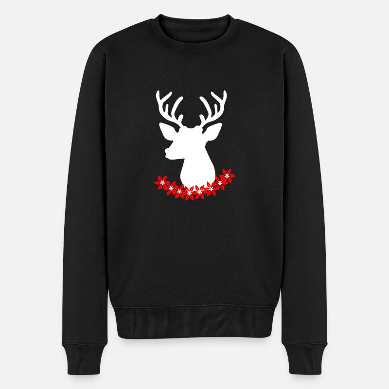 Cerf suisse - Pull Premium bio Homme - noir