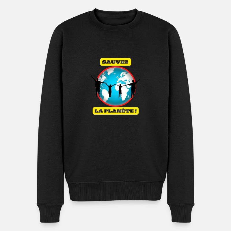 SAUVEZ LA PLANÈTE - Pull Premium bio Homme - noir