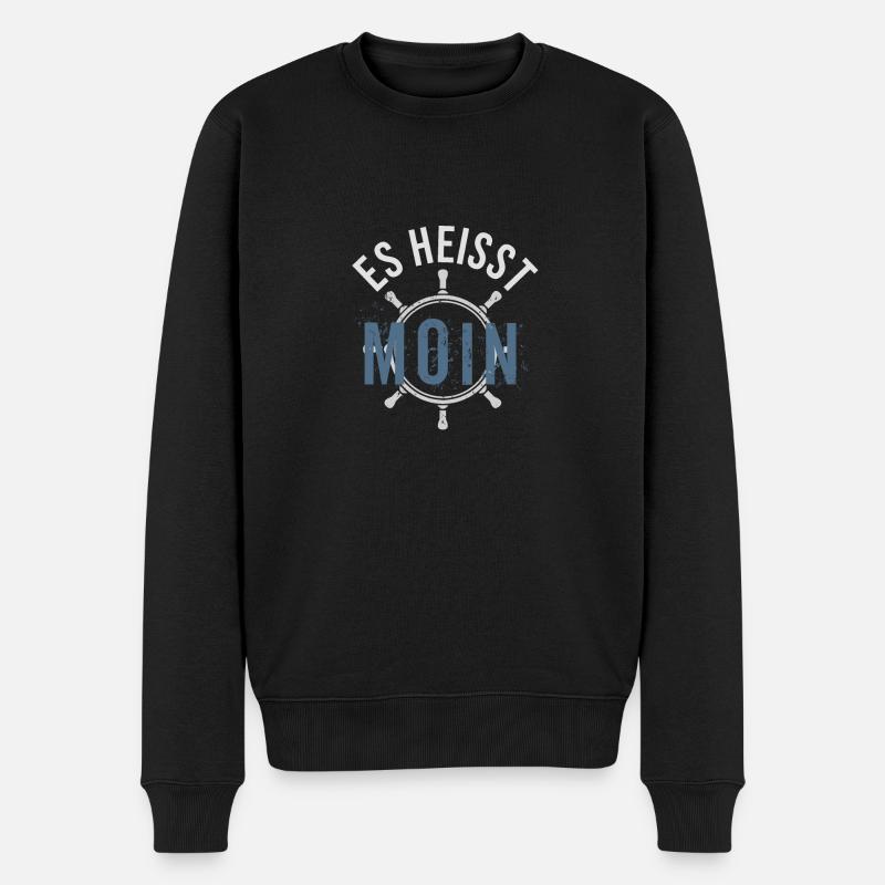 MOIN - Männer Premium Bio Pullover - Schwarz