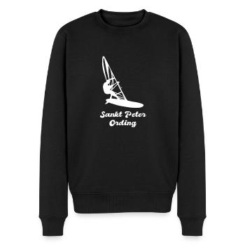 SANKT PETER ORDING SURFING SURFEN WINDSURFEN SURF - Männer Premium Bio Pullover - Schwarz - Vorne - Nico (187cm)