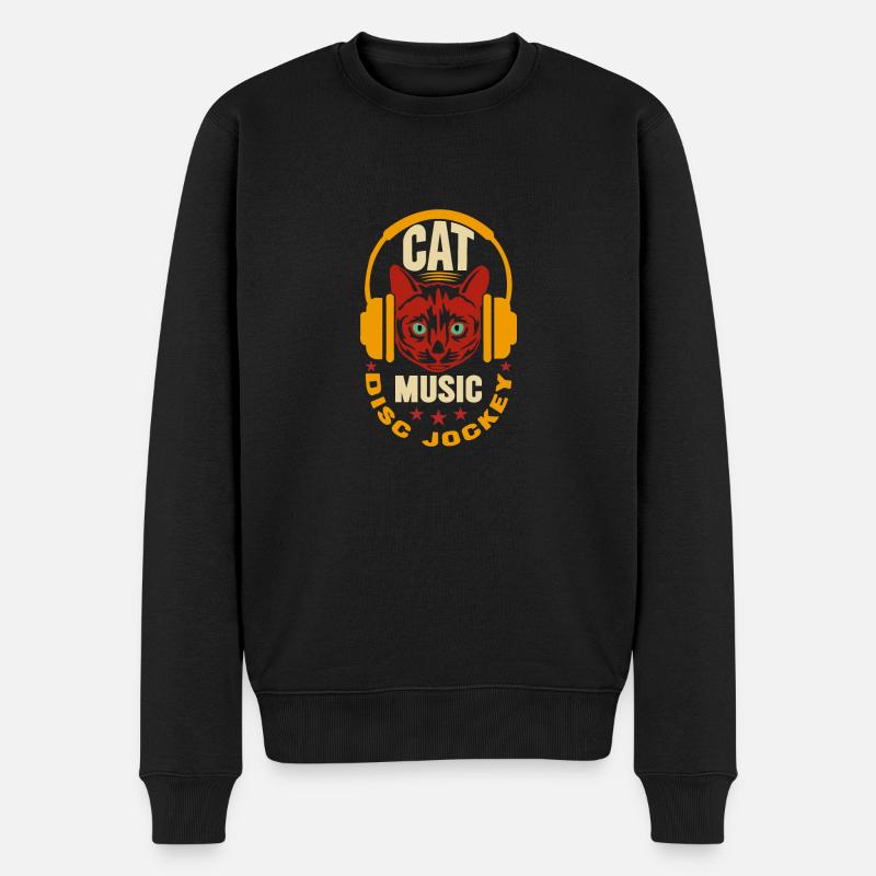Musique de chat - Pull Premium bio Homme - noir