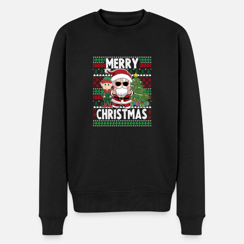 Joyeux Noël K Pop Noël - Pull Premium bio Homme - noir