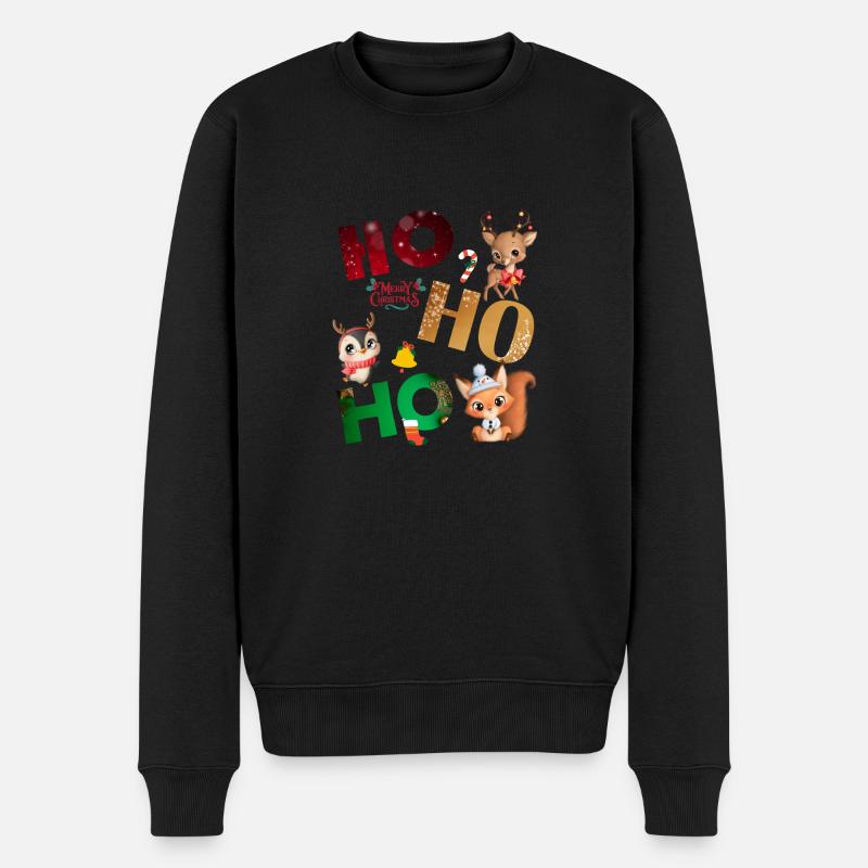 Ho Ho Ho - Pull Premium bio Homme - noir