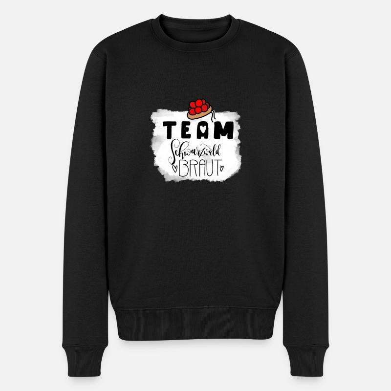 JGA Team Schwarzwald Braut-Junggesellinnenabschied - Männer Premium Bio Pullover - Schwarz