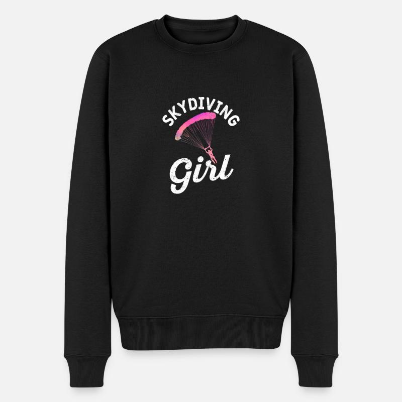 Parachutisme Filles Parachutistes Filles - Pull Premium bio Homme - noir