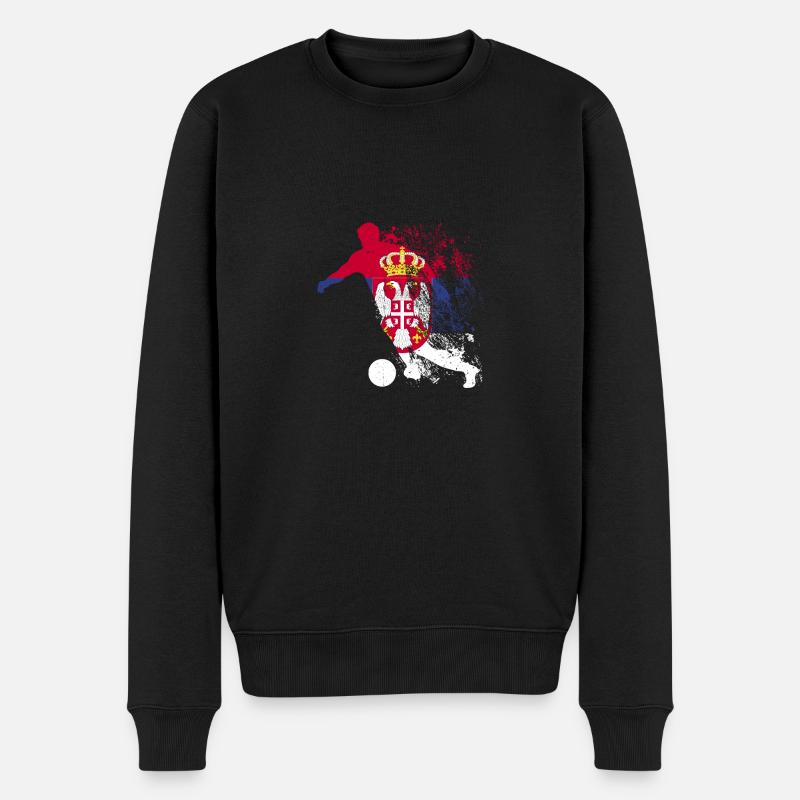 Équipe nationale Serbie - Pull Premium bio Homme - noir