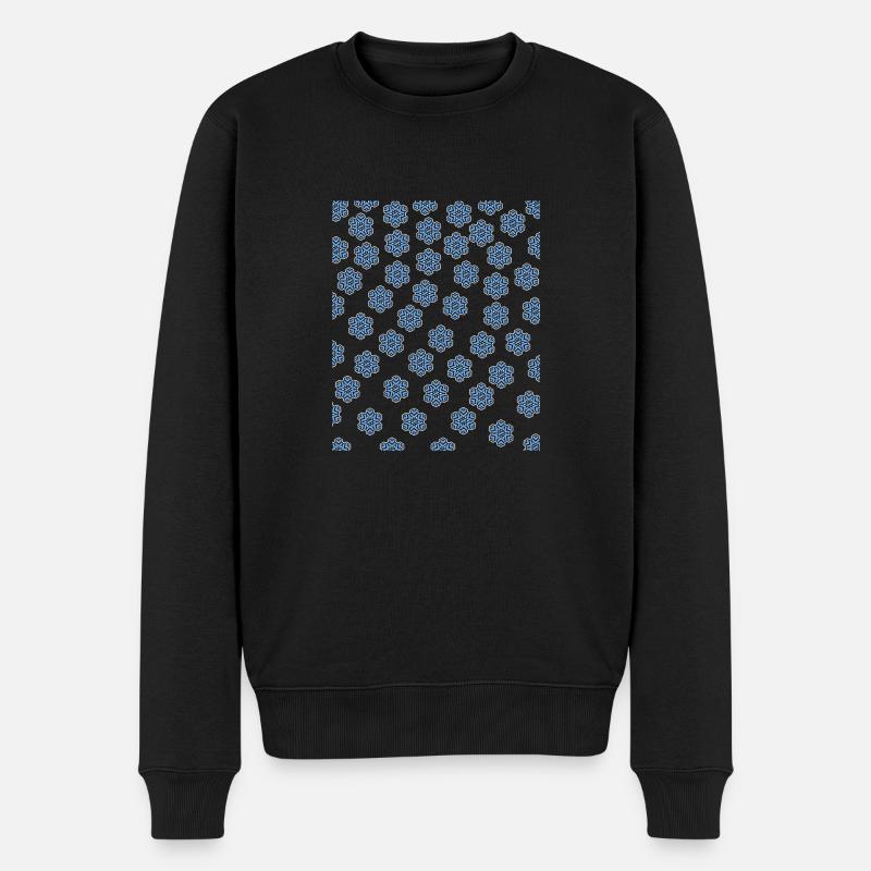Flocon de neige Schneeflocke Hiver - Pull Premium bio Homme - noir