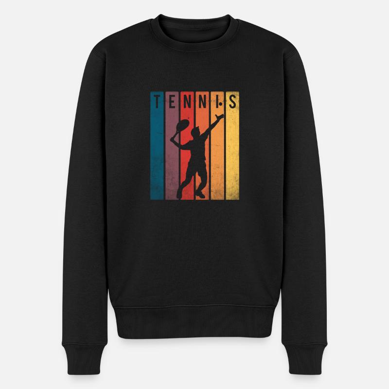 Joueur de tennis - Pull Premium bio Homme - noir