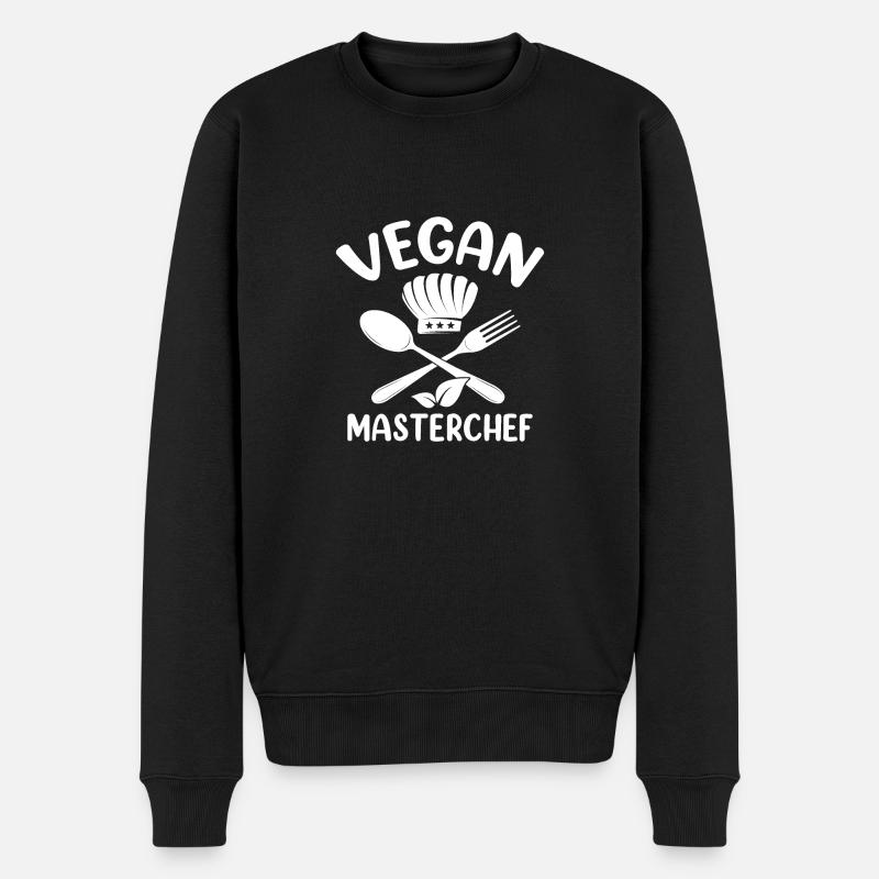 Vegan Masterchef - Männer Premium Bio Pullover - Schwarz
