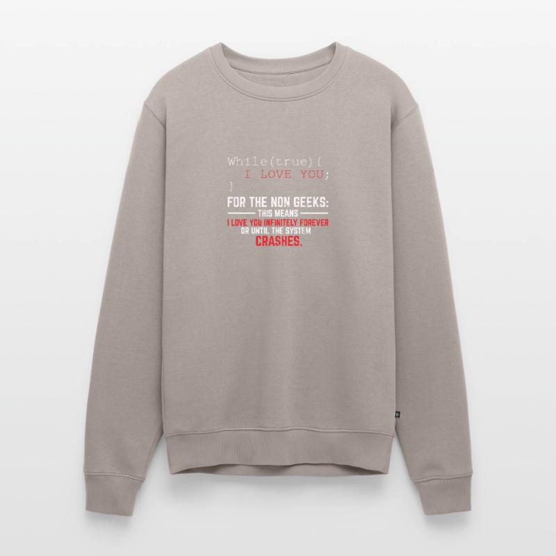 Funny Geek Lover Software Engineer Programmer Deve Men's Premium Organic Jumper