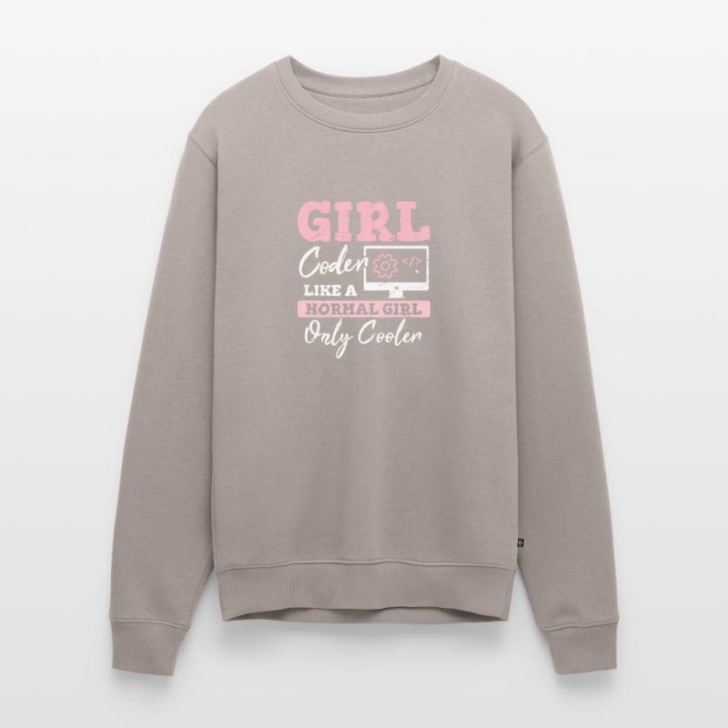 Drôle de fille Codeur Code de programmation informatique Développement Web Pull Premium bio Homme