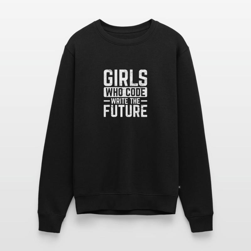 Girl Coder Write The Future Software Programmer Co Männer Premium Bio Pullover
