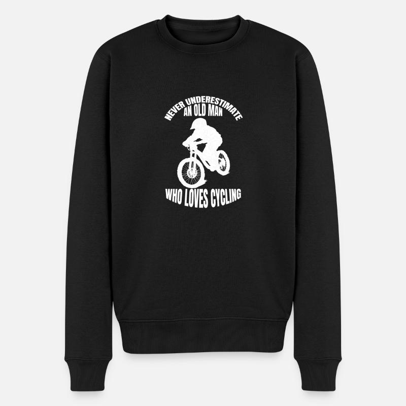 Vélo Vélo VTT Tour - Pull Premium bio Homme - noir