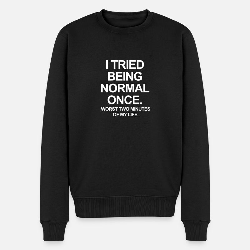 J’ai essayé d’être normal - Pull Premium bio Homme - noir