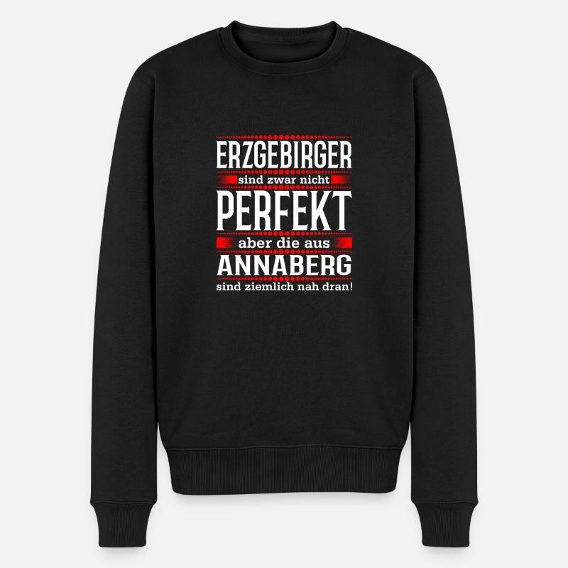 Erzgebirge Annaberg - Männer Premium Bio Pullover - Schwarz