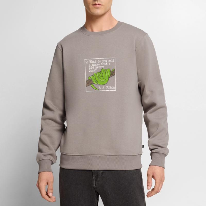 python serpent pithon pi tag icône maths drôles Pull Premium bio Homme