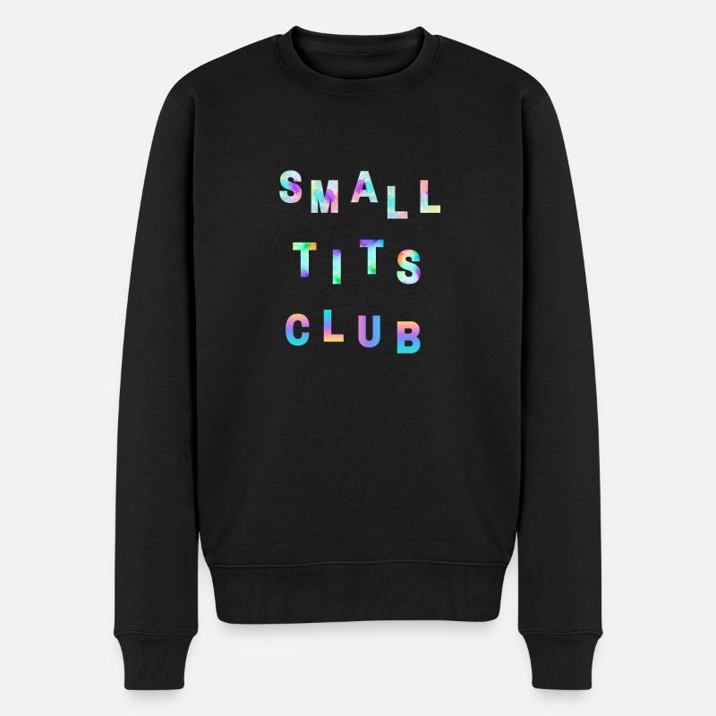 Small tits club - Männer Premium Bio Pullover - Schwarz