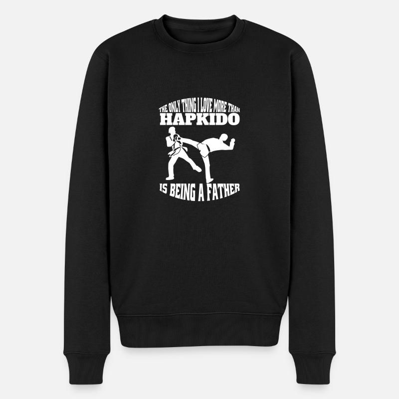 Hapkido Kampfkunst Judo Kampfsport Aikido Karate - Männer Premium Bio Pullover - Schwarz