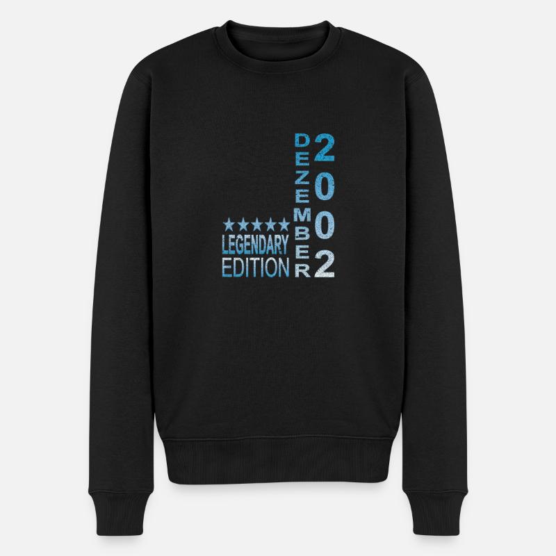 Legendary Edition Dezember 2002 - Männer Premium Bio Pullover - Schwarz