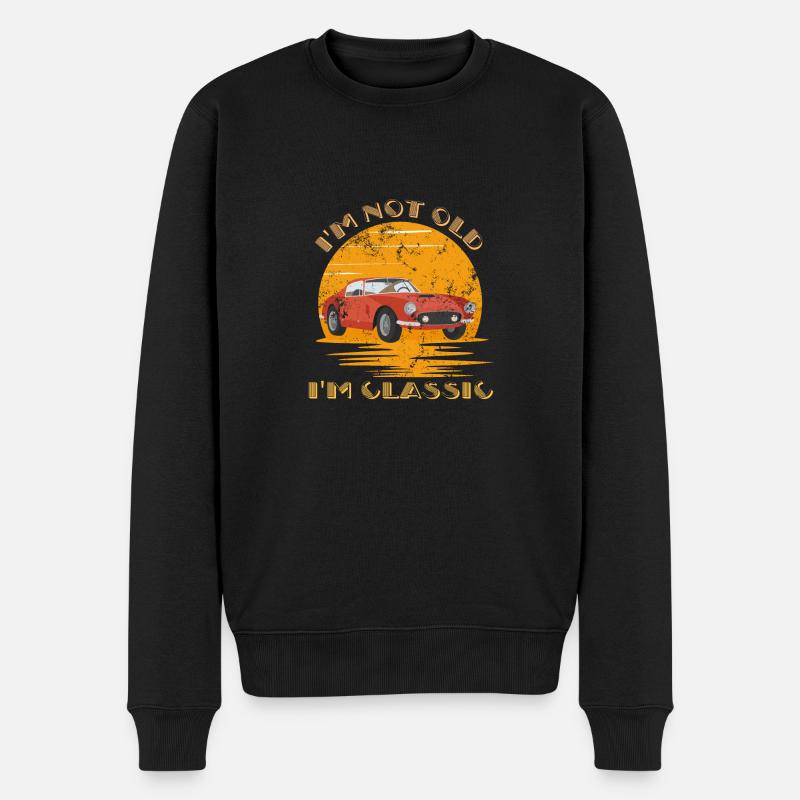 Nicht alt, sondern klassisch - Männer Premium Bio Pullover - Schwarz