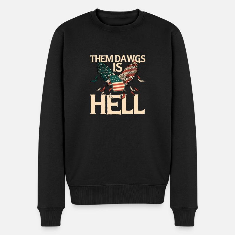 Them Dawgs Is Hell - le design pour tous les fans! - Pull Premium bio Homme - noir
