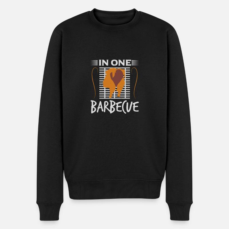 DANS UN BARBECUE - Pull Premium bio Homme - noir