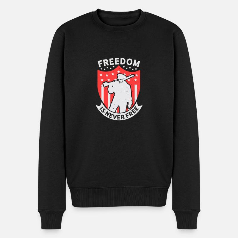 LA LIBERTÉ N’EST JAMAIS LIBRE - Pull Premium bio Homme - noir