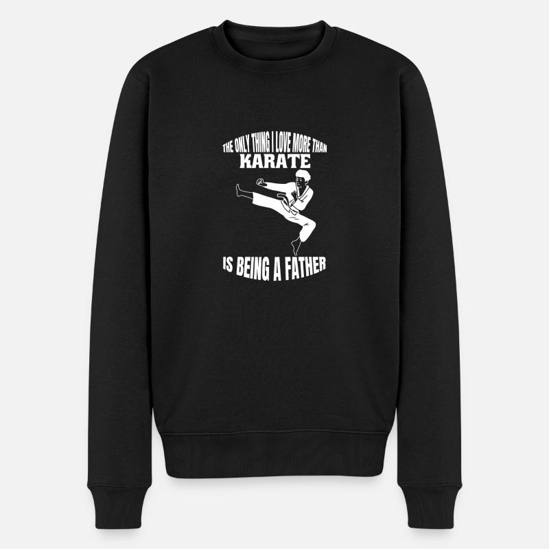 Karate Hapkido Kampfkunst Kampfsport Judo Aikido - Männer Premium Bio Pullover - Schwarz