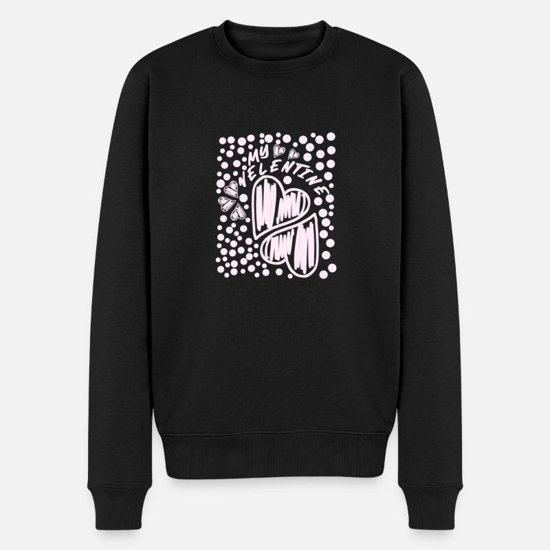 Saint-Valentin - My Valentine - Pull Premium bio Homme - noir