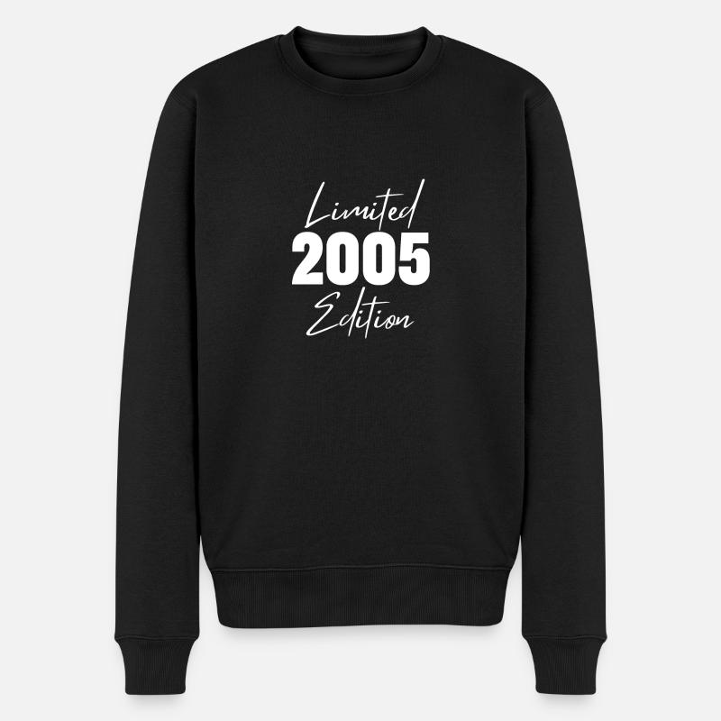 2005 Limited Edition - Männer Premium Bio Pullover - Schwarz