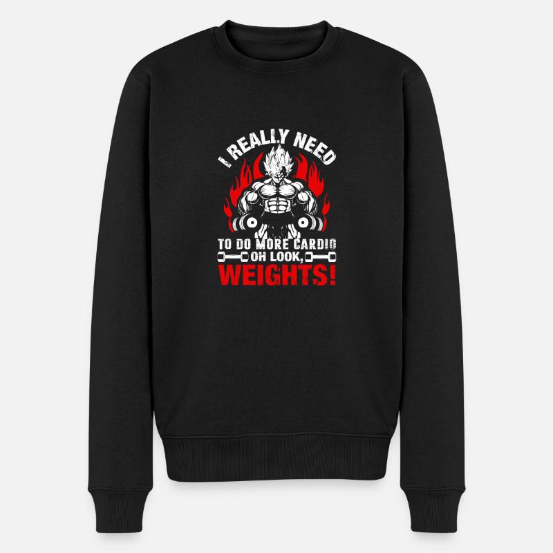 Plus de cardio - Pull Premium bio Homme - noir