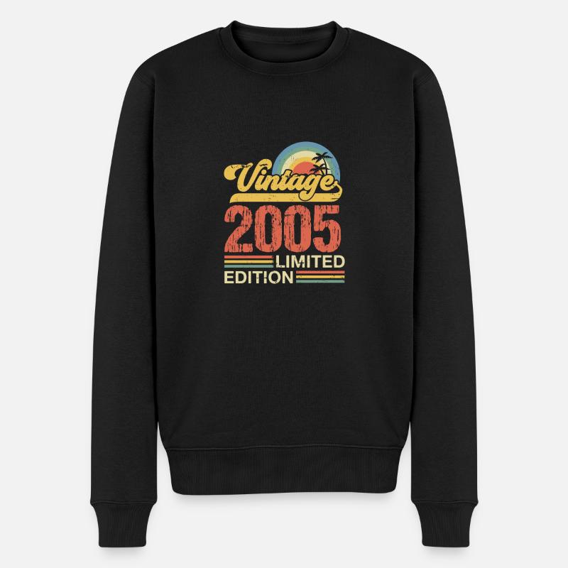 2005 - Männer Premium Bio Pullover - Schwarz