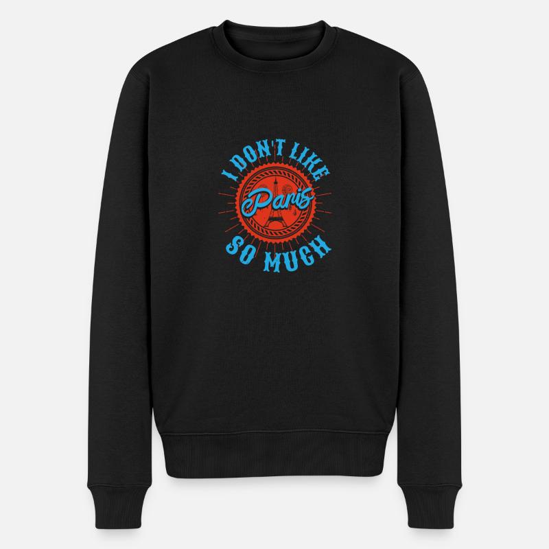 JE N’AIME PAS TELLEMENT PARIS - Pull Premium bio Homme - noir