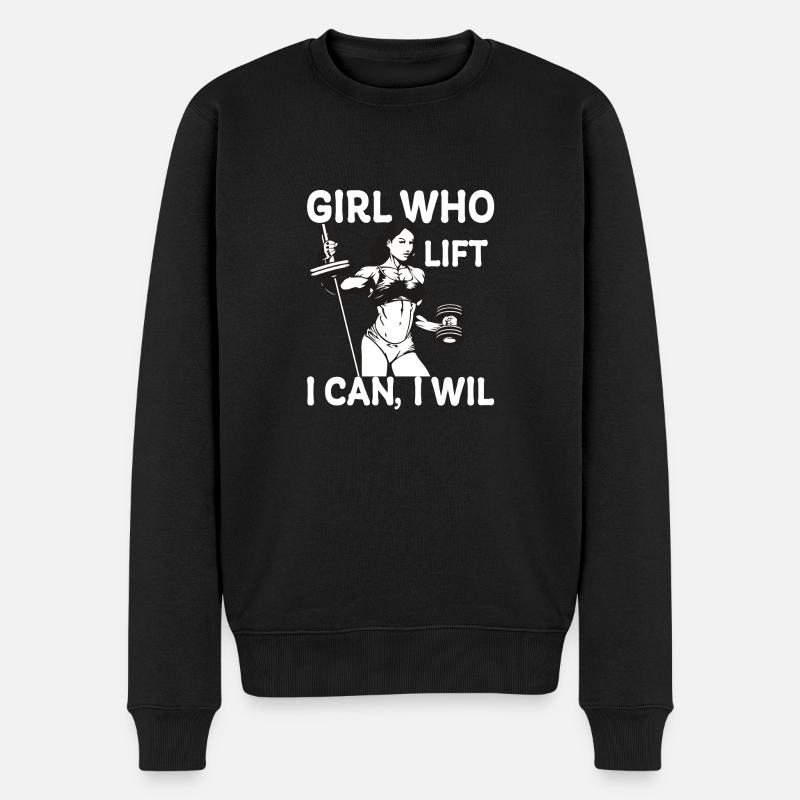 Frauen die stemmen - Männer Premium Bio Pullover - Schwarz