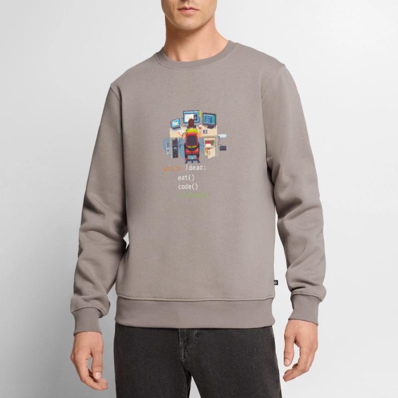 Informatique Python Programmeur Manger Code Sommeil Pull Premium bio Homme