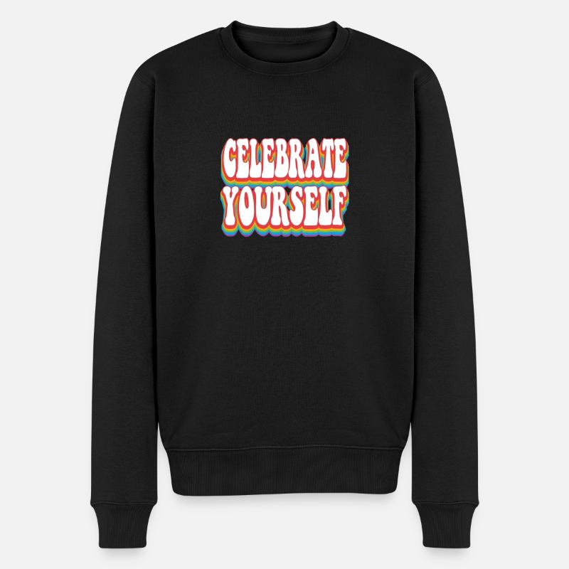 Célébrez-vous - Pride Rainbow LGBTQ+ - Pull Premium bio Homme - noir