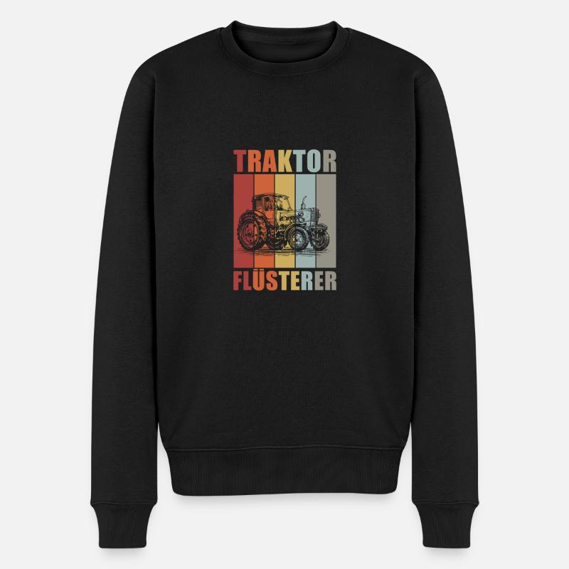 Landwirt Bauer Farmer - Männer Premium Bio Pullover - Schwarz