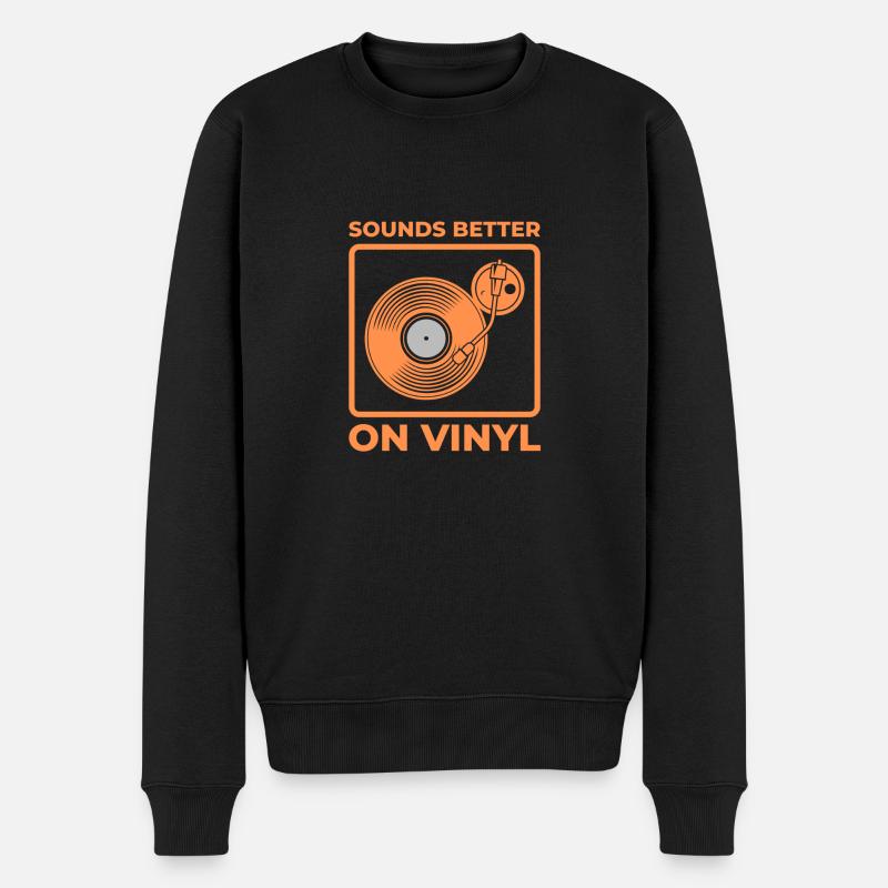 Sonne mieux sur Vinyl - Pull Premium bio Homme - noir
