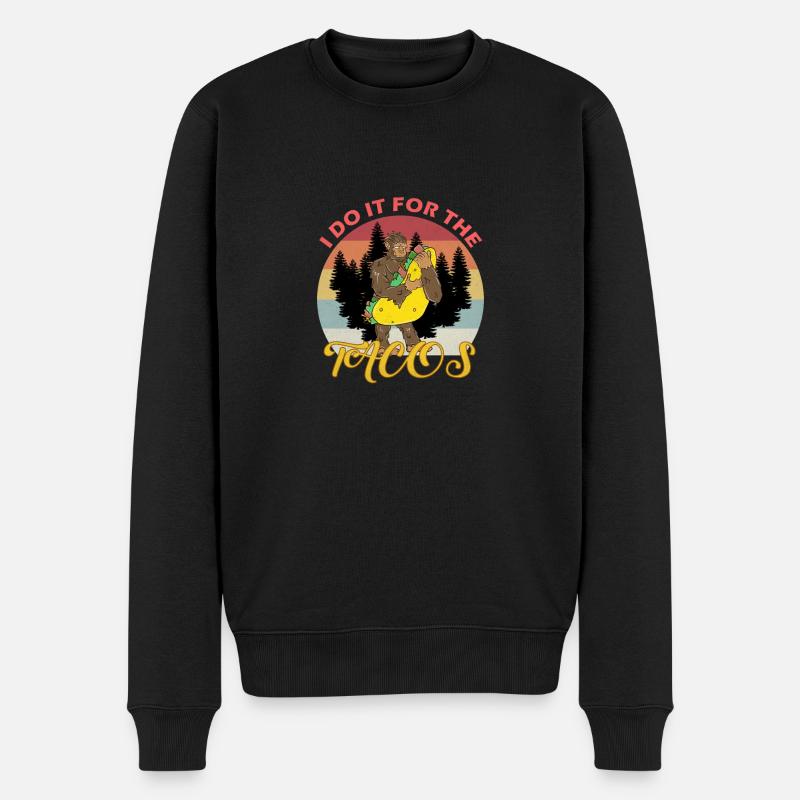Je le fais pour les tacos - Pull Premium bio Homme - noir