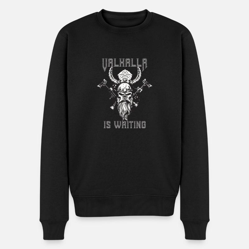 Valhalla vous attend - Pull Premium bio Homme - noir