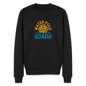 Wasserball Papa Vatertag Sport Fan Spieler Trainer - Männer Premium Bio Pullover - Schwarz - Vorne - Nico (187cm)