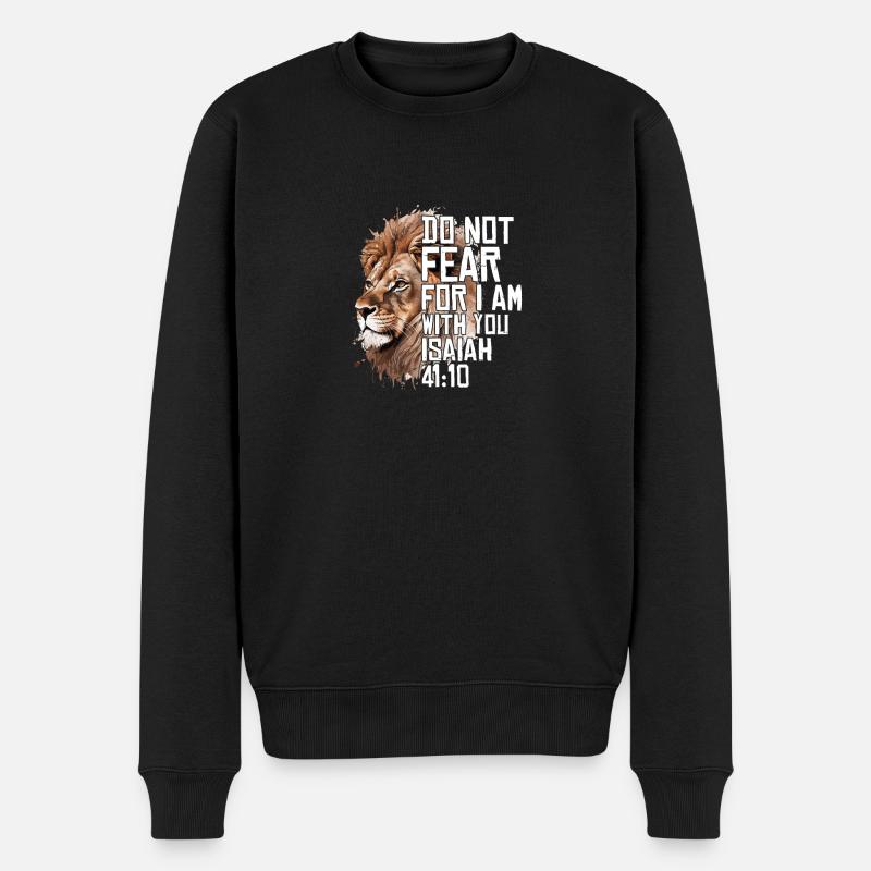 Christlich Religiös Bibel Vers Sprüche Christlich - Männer Premium Bio Pullover - Schwarz