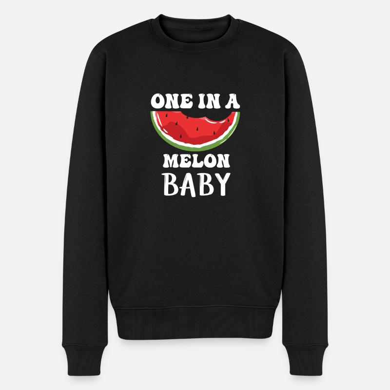 Un bébé melon pastèque - Pull Premium bio Homme - noir