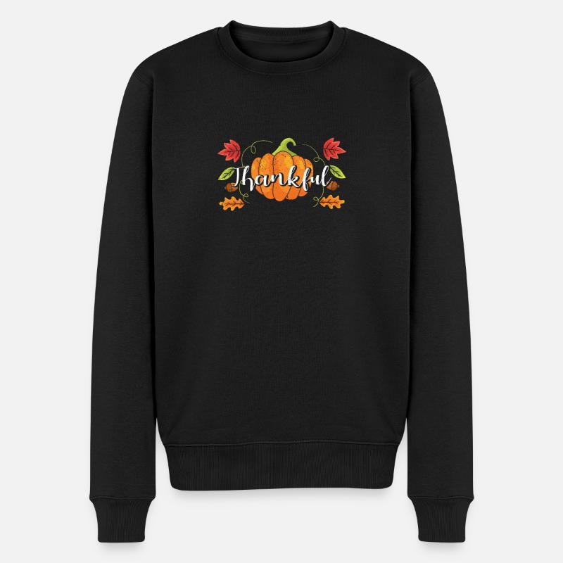 Thanksgiving Day Thanksgiving Automne - Pull Premium bio Homme - noir