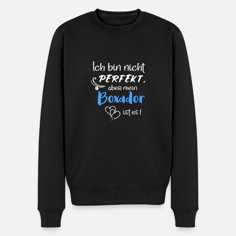 Perfekter Boxador - Boxer Labrador Mix - Männer Premium Bio Pullover - Schwarz